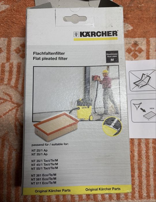 Nowy filtr odkurzacza Karcher