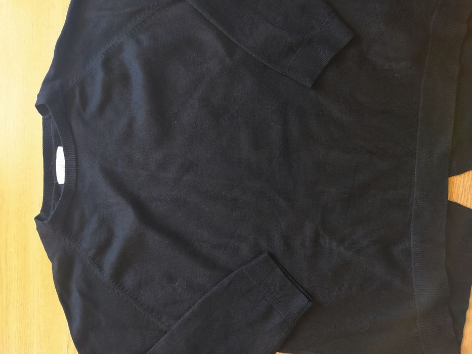 Camisola básica preta Malha Zara 11/12 anos