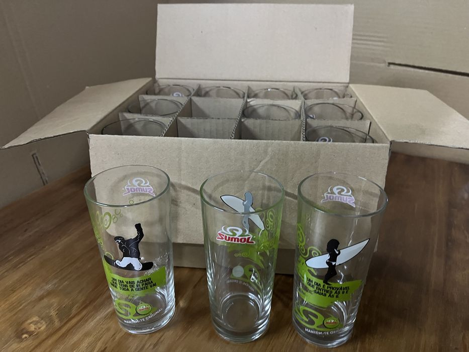 Copos sumol novos conjunto de 12 unidades