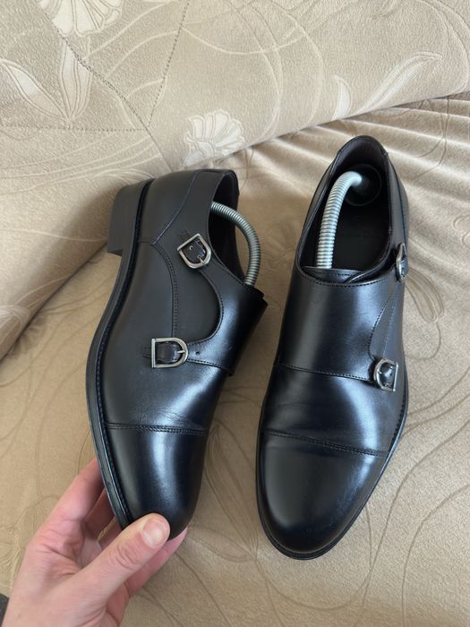 Чернын Кожанные туфли Massimo Dutti оригинал Размер 42