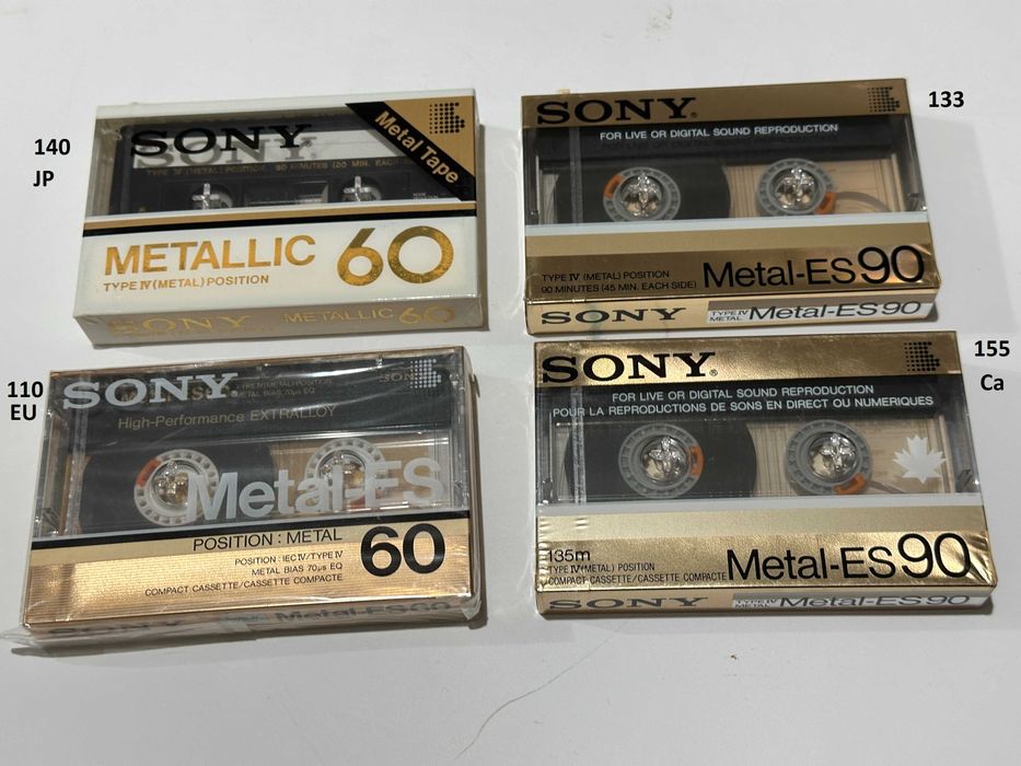 Аудио кассета Sony Metal ES Япония Denon Kenwood МЕТАЛЛ Victor