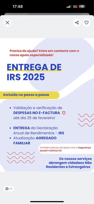 IRS / Segurança Social / NISS / Recibos Verdes