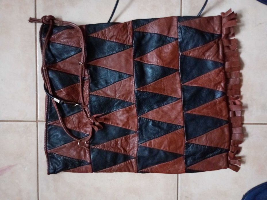 Torebka worek  skóra naturalna