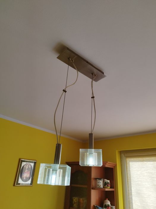 Żyrandol wiszący+żarówki LED