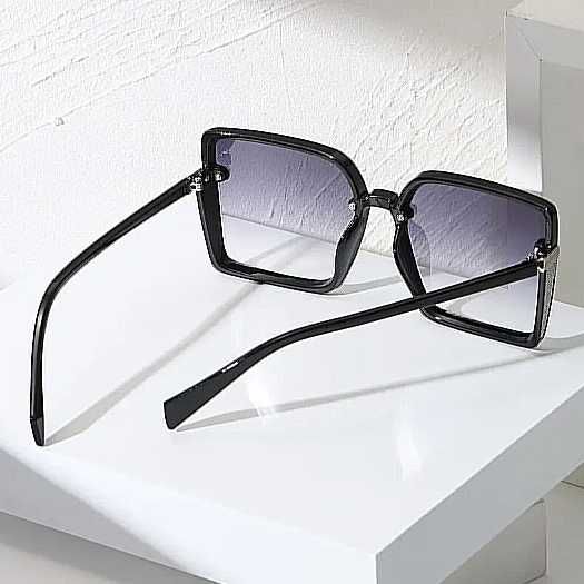 Damskie  kwadratowe okulary przeciwsłoneczne/Uv400/GRATIS Torebka