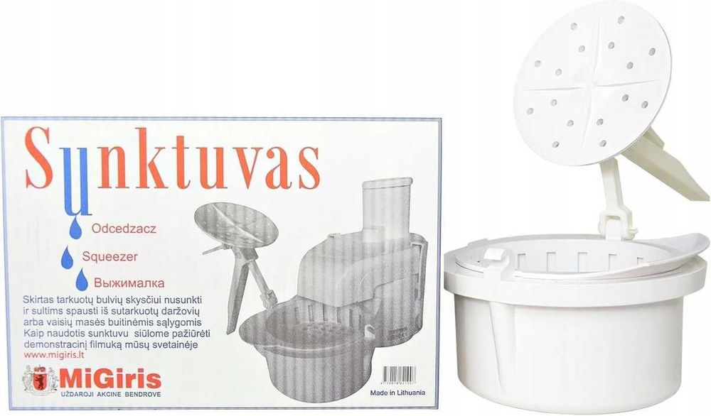 MIGIRIS odcedzacz do elektycznej litewskiej tarki do warzyw ziemniaków