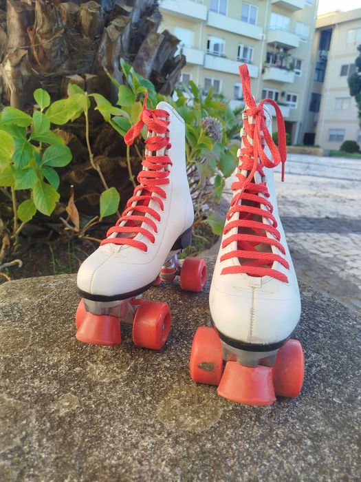 Patins California Roller Skate Brancos