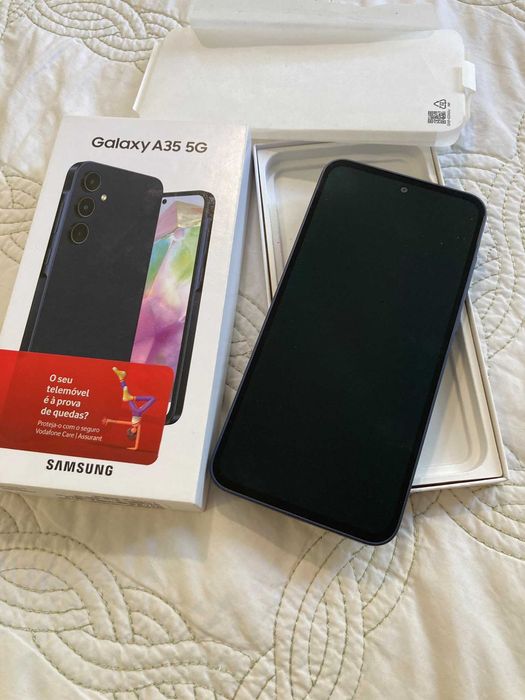 Galaxy A35 Azul escuro • 128 GB • Dual SIM físico, Novo, Nunca Usado.
