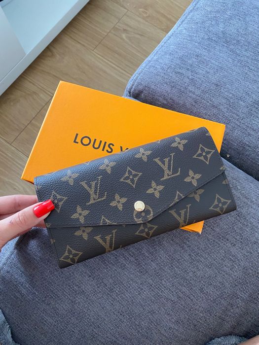 Portfel damski Louis Vuitton Emilie Monogram rózowy fuksja brązowy