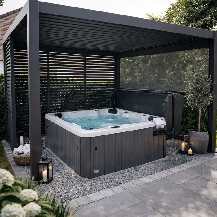 Wanna spa + pergola gratis