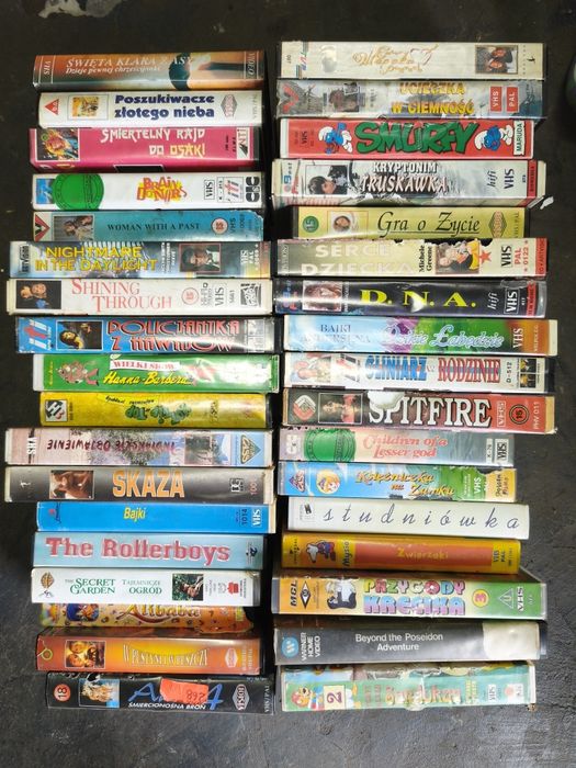 Kasety VHS pytaj o tytułu VHS