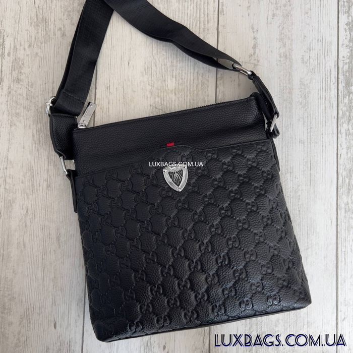 Мужская кожаная сумка через плечо брендовая