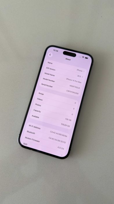 Apple iPhone 14 Pro Max 128GB 83% "roxo" + capa de proteção