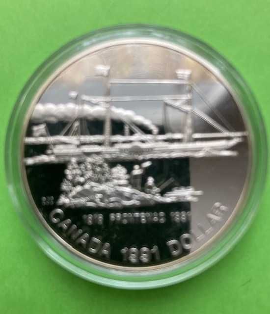 Moneta srebrna Kanada 1991 r 1 dolar - Frontenac