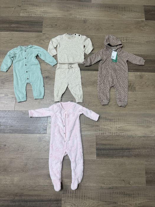 Костюми , ромпери , флісові чоловічки теплі на дівчинку 68-74