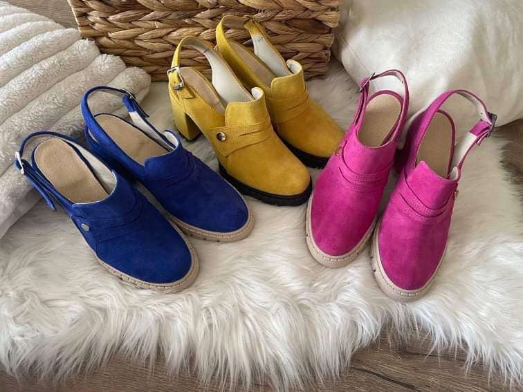 Eleganckie botki wiosenno letnie kolory naturalna skóra