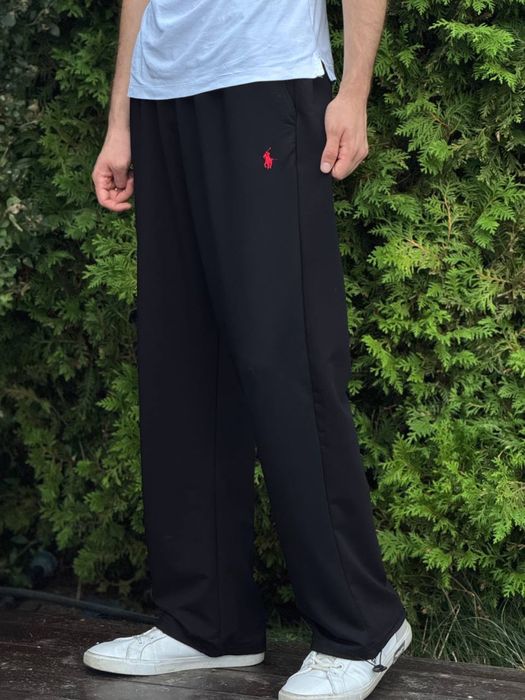 Штани Polo Ralph Lauren широкі Baggy штаны Поло Ральф черные на флісі