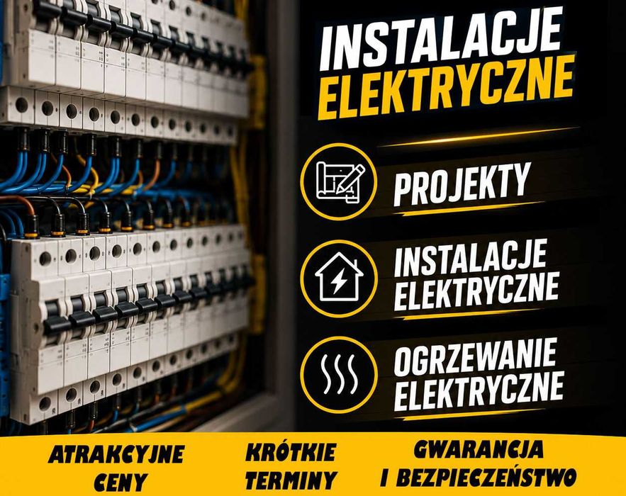 ELEKTRYK KATOWICE – instalacje elektryczne, wymiana instalacji, domy, mieszkania; projekty, przyłącza
