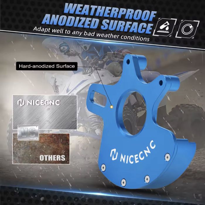 Suporte de Pinça e Proteção de Disco NICECNC - Yamaha Raptor 700 / 700R (2006-2012) - Novo