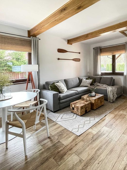 Jacuzzi, domek nad jeziorem, mazury, sauna, Jeziorak, Siemiany