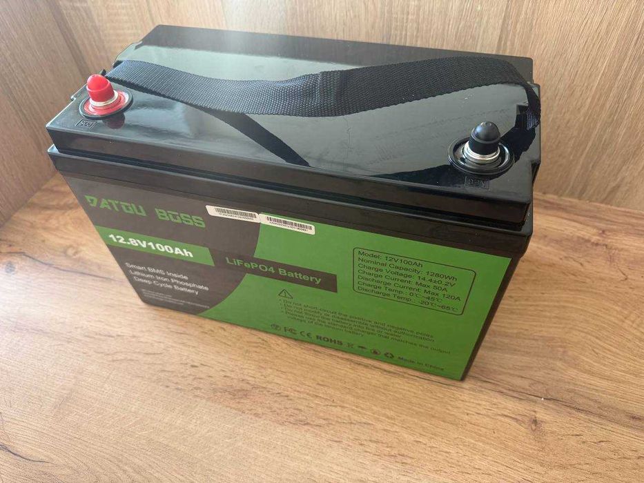 Литий-железо-фосфатный аккумулятор 12V 100Ah с защитой BMS ‼️Польша