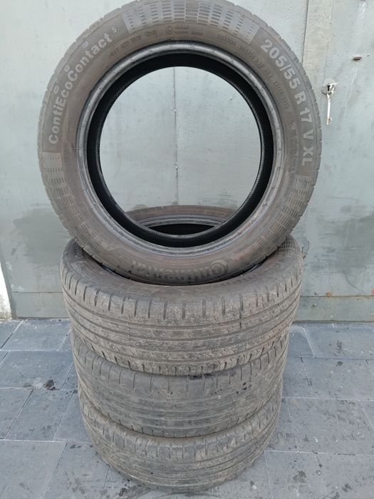 4x Continental ContiEcoContact 5 205/55/17 95V XL, 2019r, komplet