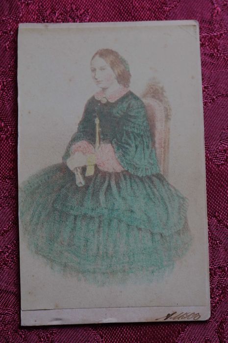 Infanta D. Maria Ana de Bragança, filha D. Maria II CDV c/colorização