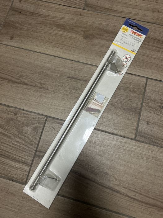 Karnisze do zazdrosek 3 szt. Nowe, chromo satyna