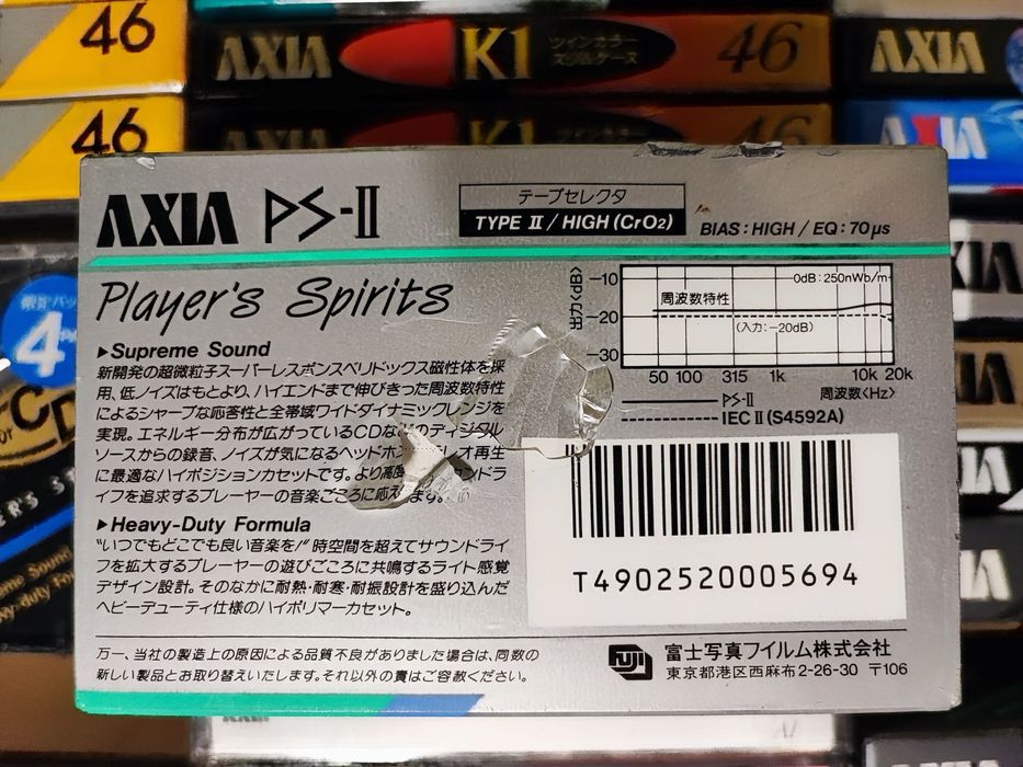 Cassette AXIA (FUJI) PS-II C60