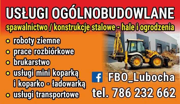 Usługi minikoparką z młotem ,ogrodzenia-magazyny,usługi spawalnicze