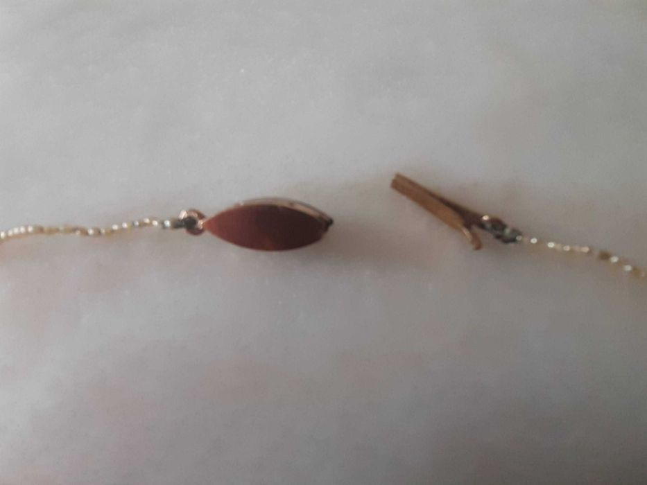 Colar de perolas micro, anos 1930/40, com fecho ouro