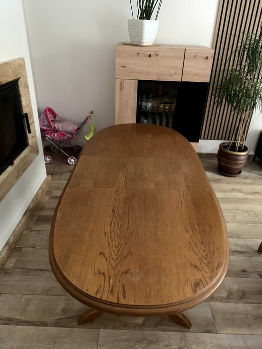 Ławostół rozkładany Owalny