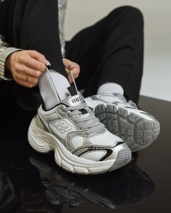 ‼️РОЗПРОДАЖ жіночі кросівки білі шкіряні  демісезонні на платформі