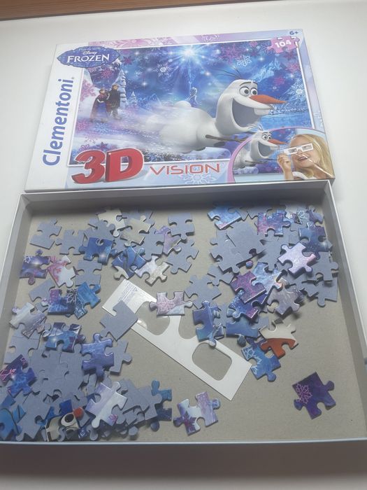 Puzzle Clementine 3D z okularami 104 elementy