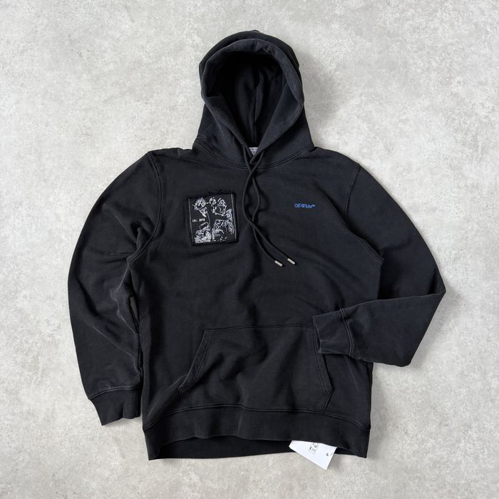 Худі кофта чоловіча Off White Faded Painting