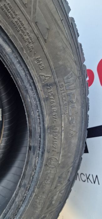 Зима Цешка 215/60/R17 8.1 мм Nokian 4шт Колеса Резина Шини Склад