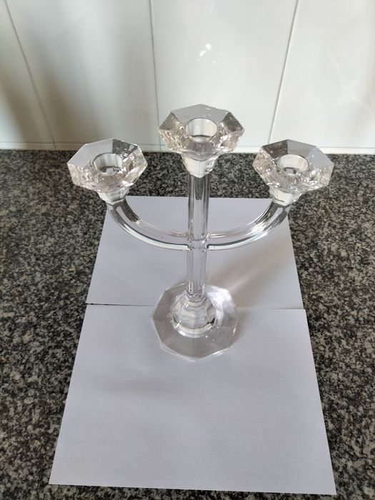 Castiçal de 3 velas em cristal  Villeroy & Boch