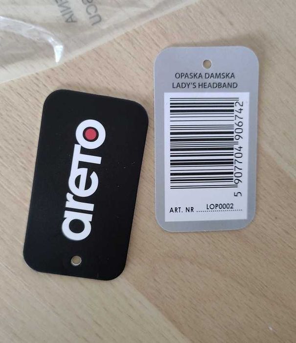 Szara mięciutka opaska Areto Nowa