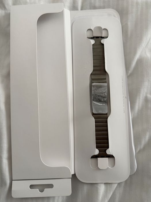 Oryginalna bransoleta panelowa do apple watch kol.naturany tytan 42 mm