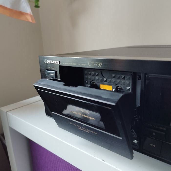 Magnetofon kasetowy Pioneer CT-737 – klasyka audio high-end | 3-head system | Dolby HX Pro | stabilizer