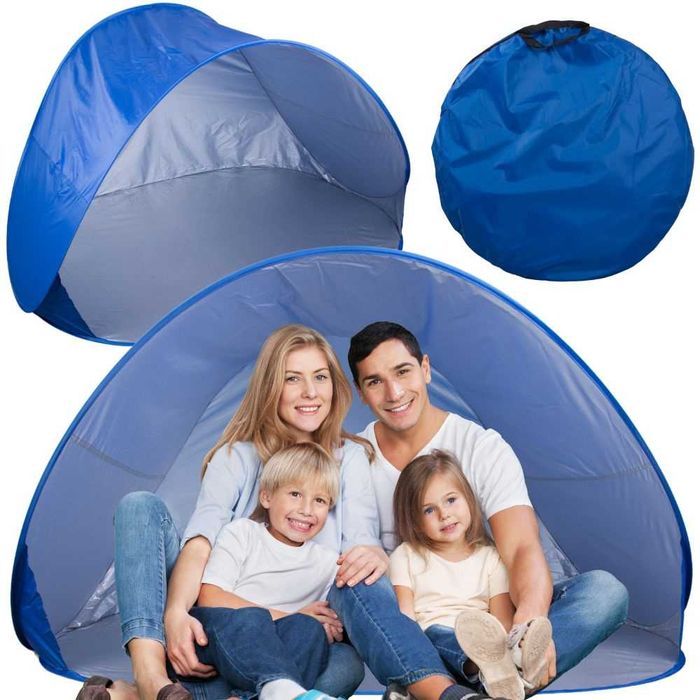 Namiot plażowy parawan samorozkładający duży na plażę do ogrodu