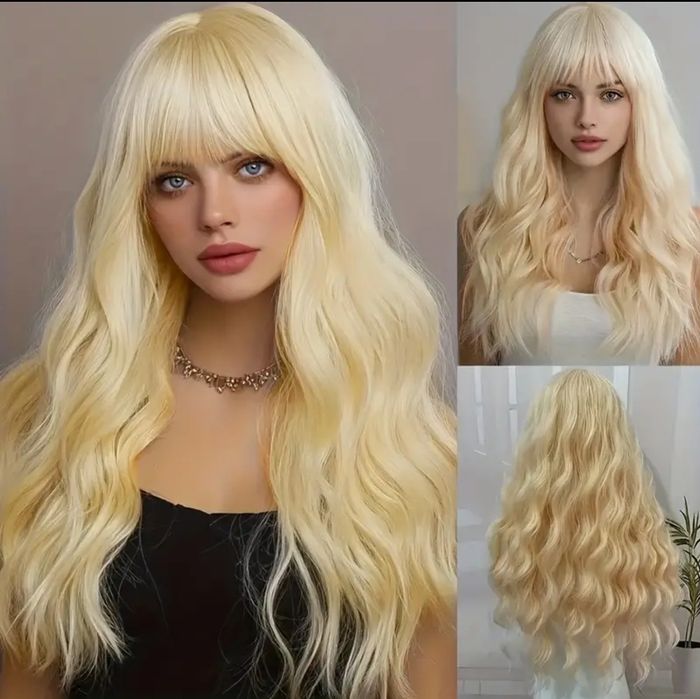 Peruka jasny złoty blond 60cm