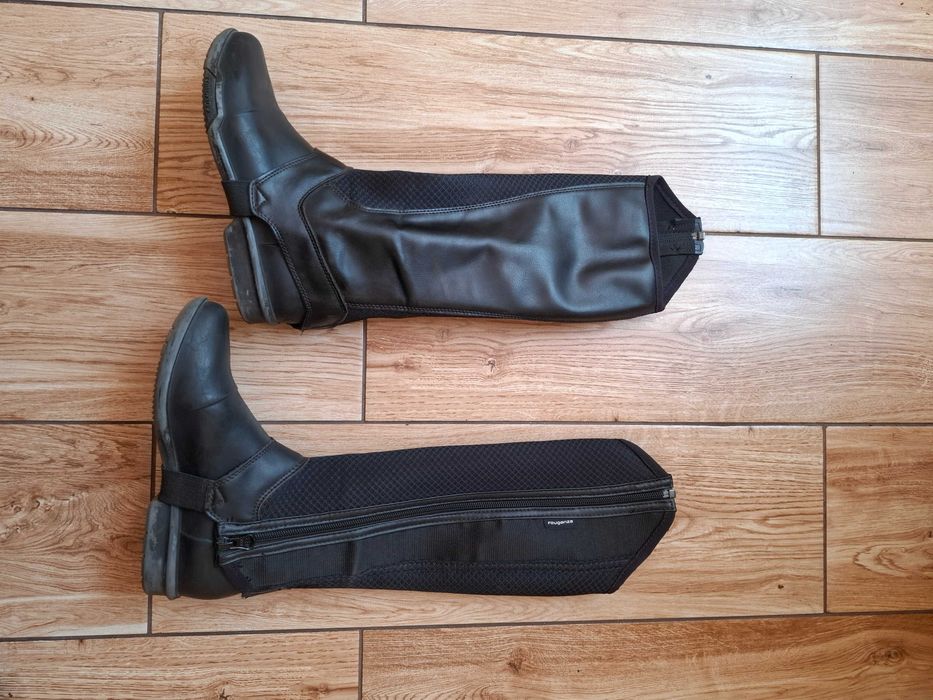 Buty jeździecke plus czapsy