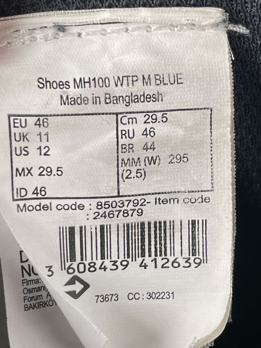 Кросівки Quechua Mountain Hiking Waterproof Оригінал