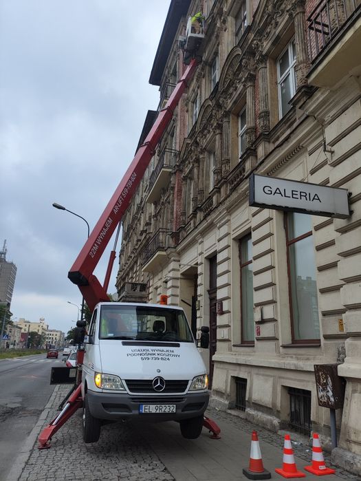 Usługi , wynajem podnośnik koszowy , zwyżka 22m