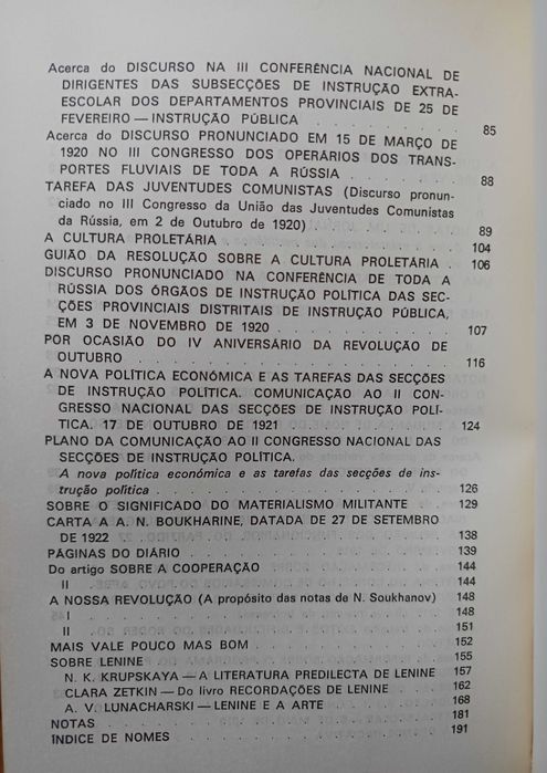 Cultura e Revolução Cultural - V.I. Lenine