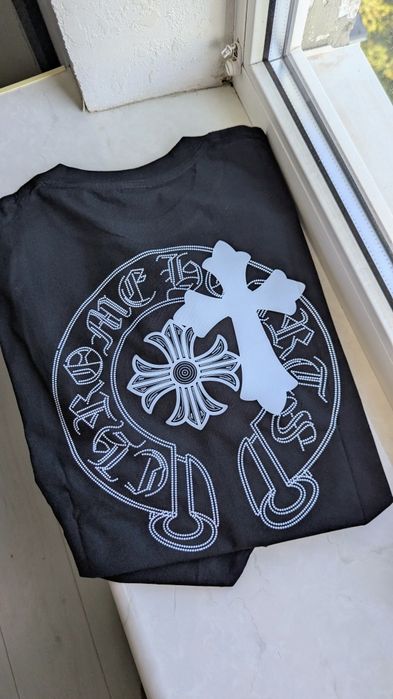 Футболка chrome hearts xl cros