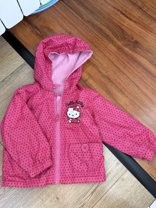 Różowa wiatrówka hello kitty 86-92