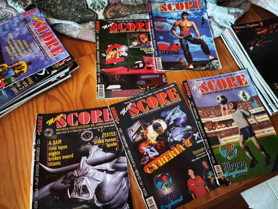 23 revistas gaming retro anos 90 – BGamer, Mega Score e Hobby Consolas