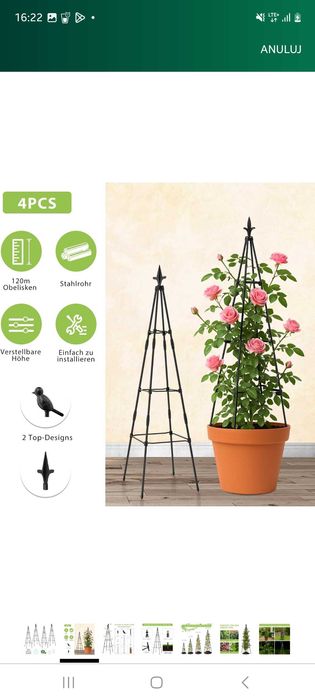 Pergola ogrodowa, wieża ogrodowa 4 szt